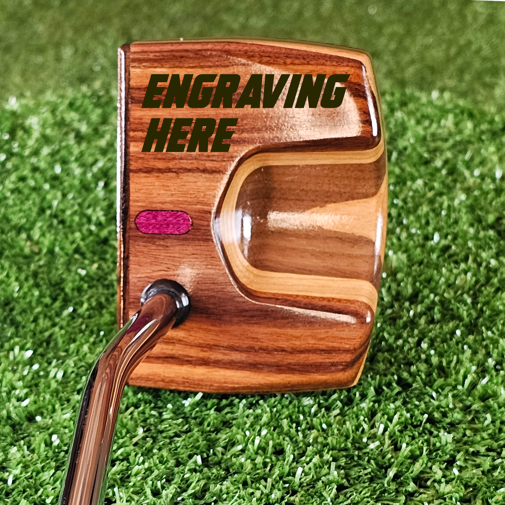 Molassas style Rosewood exotic wood Woodrich Regal Putter