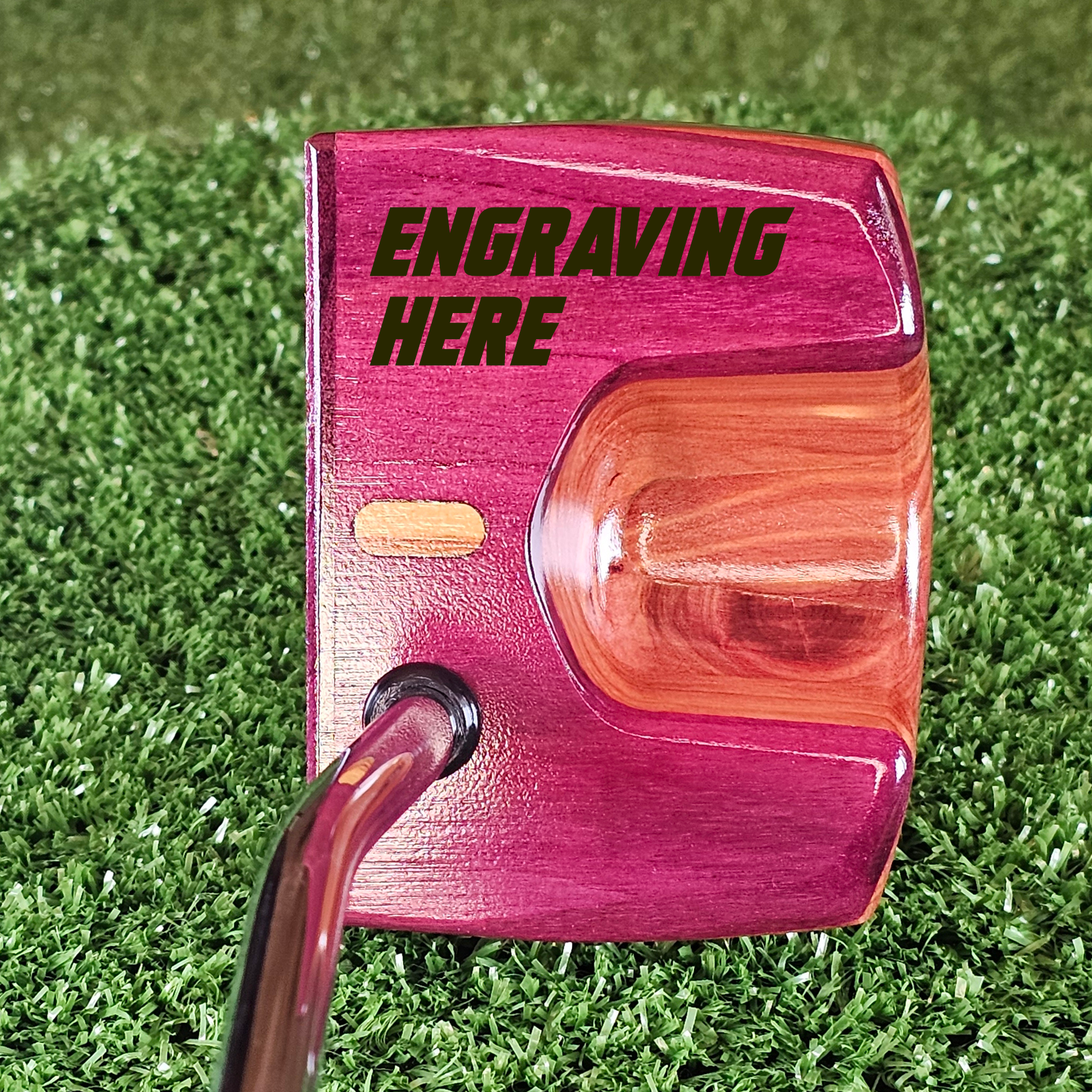Amaranth style Purpleheart exotic wood Woodrich Regal Putter
