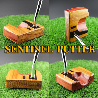 Heel Stripe Canarywood and American Red Cedar Sentinel wood putter