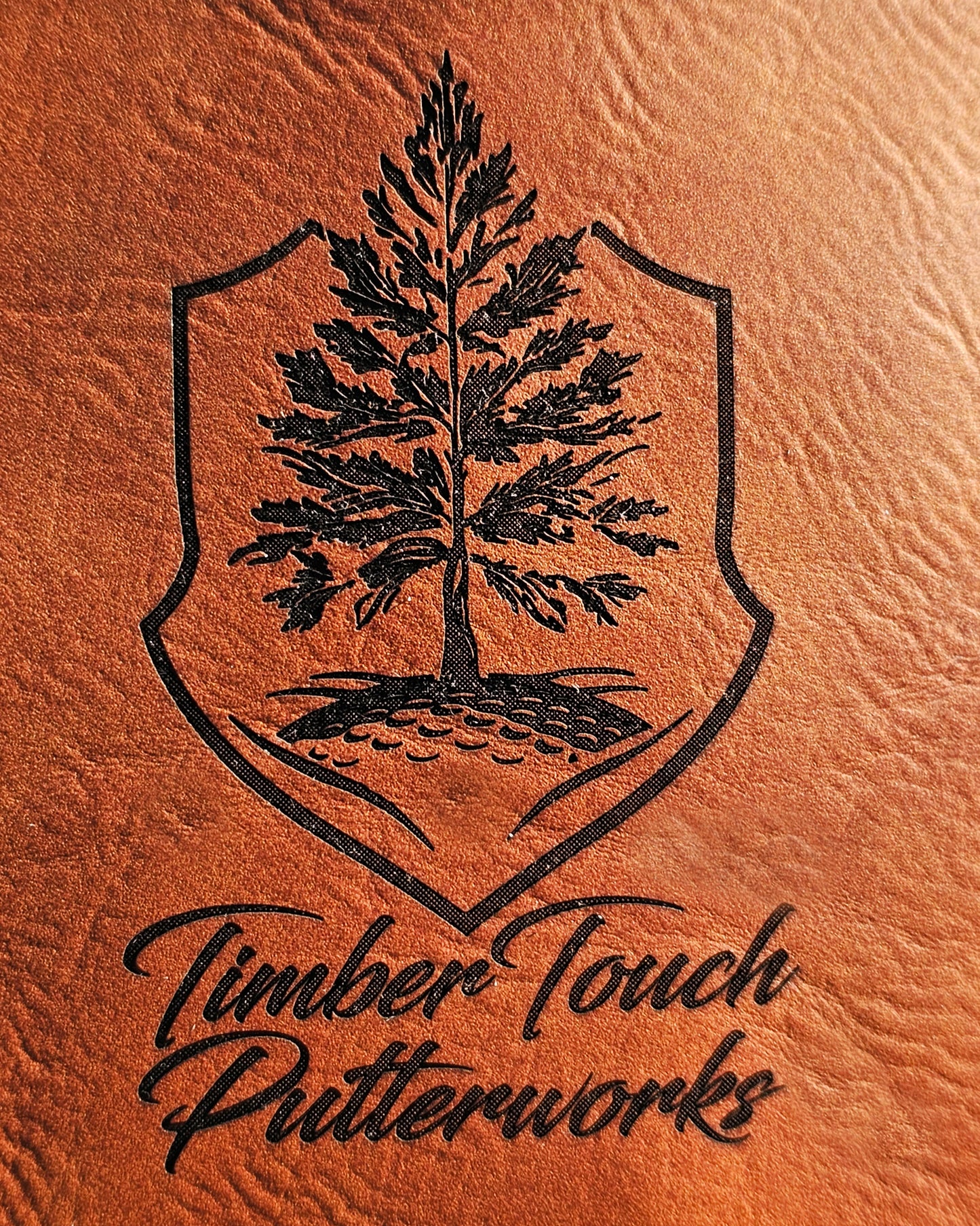 Laser etched drink coosie with TimberTouch logo