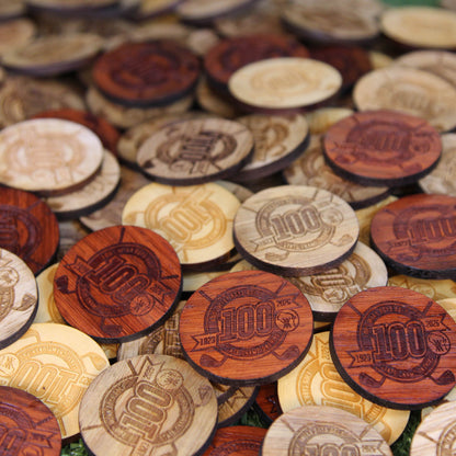 Custom Bulk Wood Golf Ball Markers