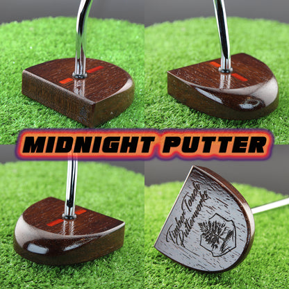 Midnight style putter Exotic Wenge Dark Wood Zero Torque Center Shaft