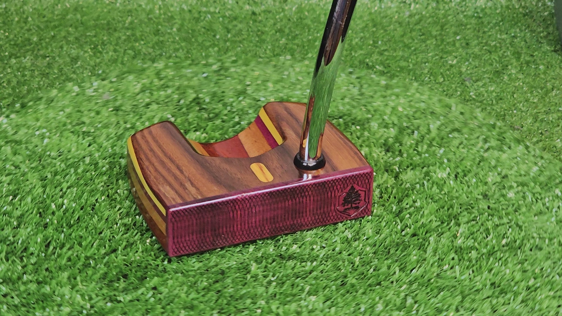Exotic Rosewood with various other woods Aurora Style TimberTouch Putter