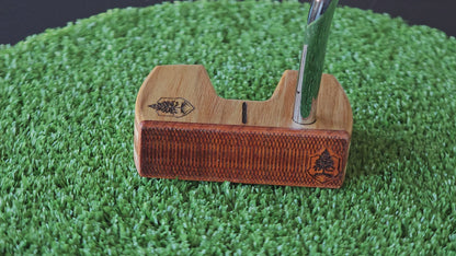 Canarywood Padauk and multi wood Woodrich Regal wood putter