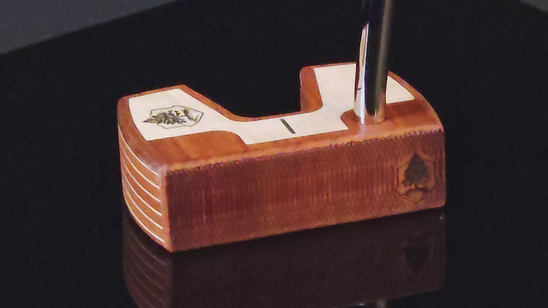 Padauk wood and Maple inlay Woodrich Regal wood putter