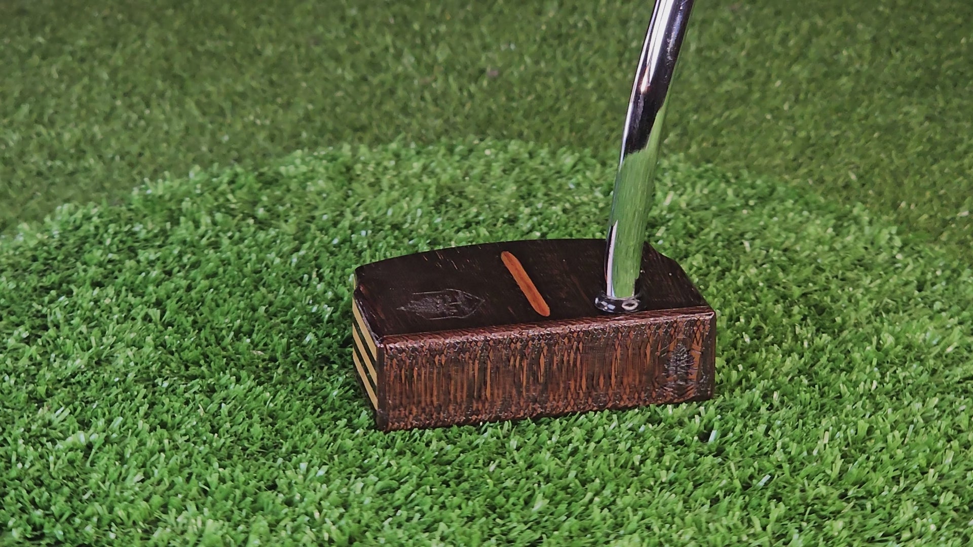 Wenge exotic wood putter with Limba wood layers