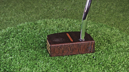 Wenge exotic wood putter with Limba wood layers