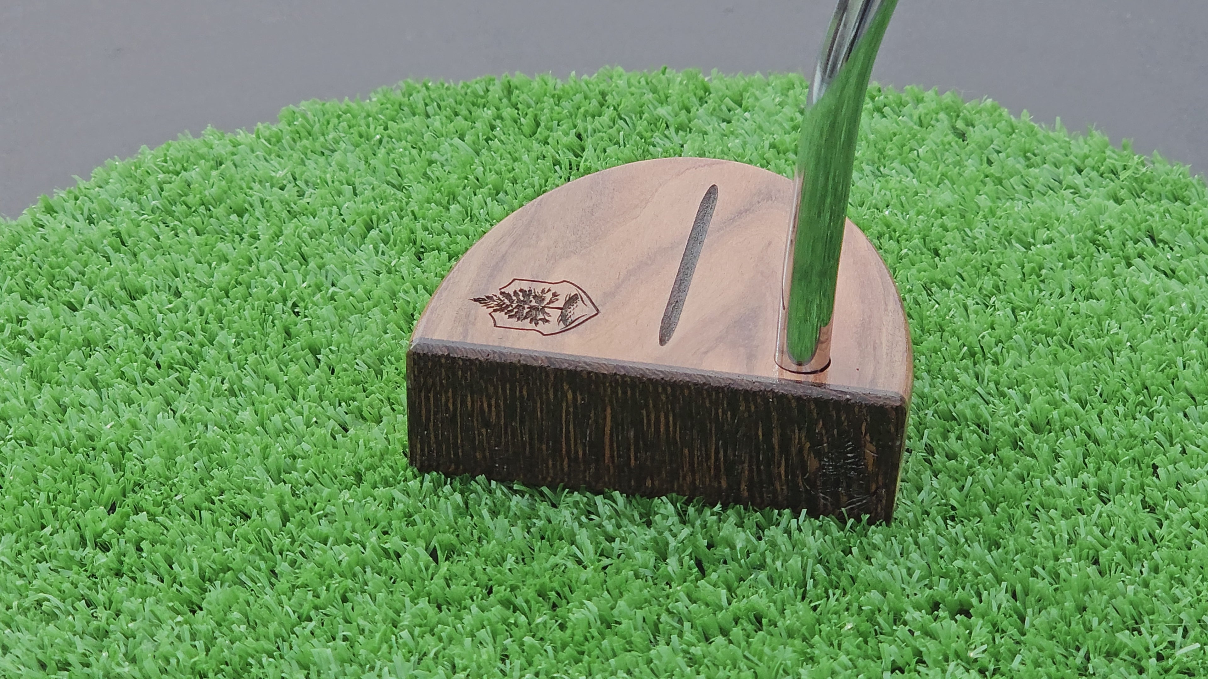 Rosewood and Wenge putter with exotic multi wood body