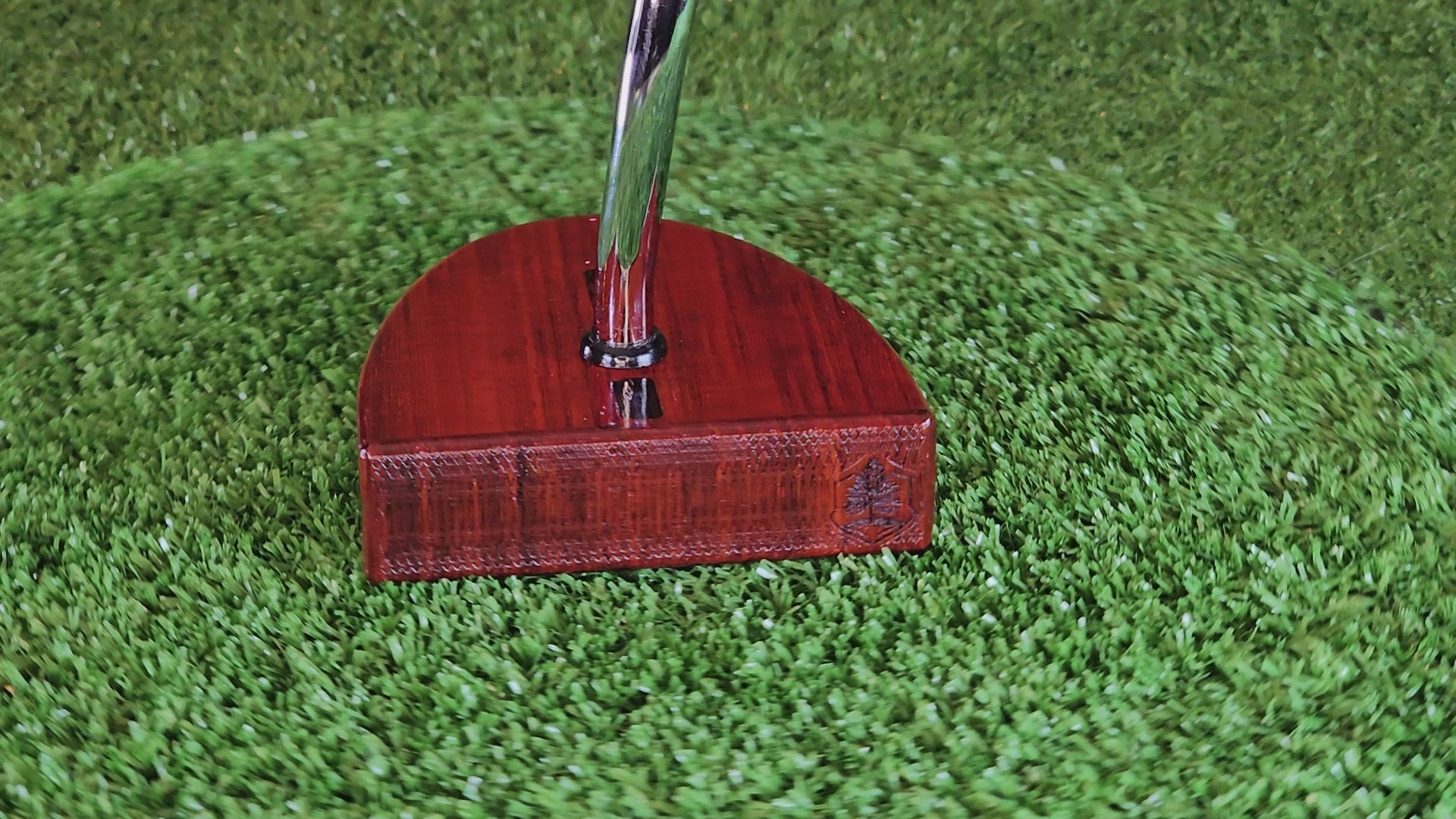 Exotic Padauk center shaft wood putter PROTOTYPE zero torque
