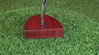 Exotic Padauk center shaft wood putter PROTOTYPE zero torque