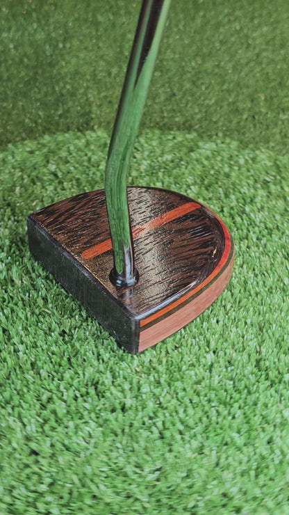 Black Ember putter with exotic Wenge and Padauk FATTY style