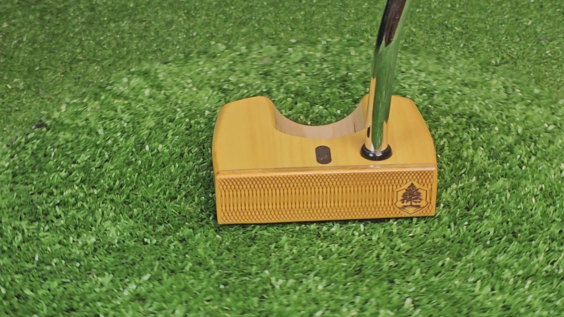 Yellowheart with Maple body and Wenge inlay exotic wood putter