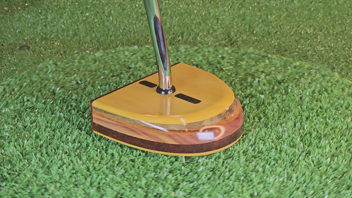 Amarillo Putter Yellowheart & Padauk Zero Torque Center Shaft FATTY
