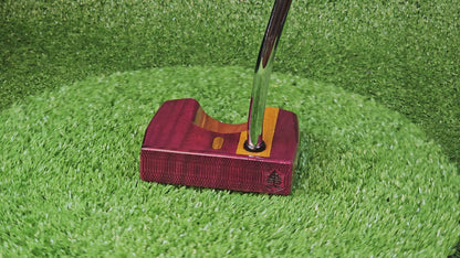 Amaranth style HEEL STRIPE Purpleheart exotic wood Woodrich Regal Putter