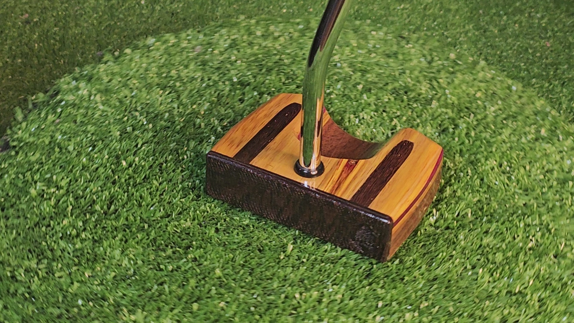 Black Fang Center shaft Zero torque putter Canarywood and Wenge inlay