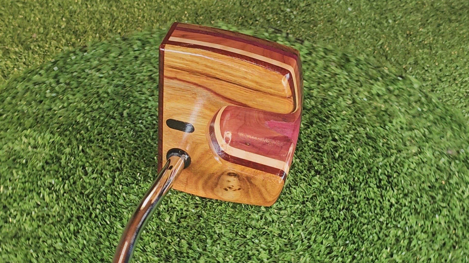 One of a Kind Canarywood knot top exotic wood putter