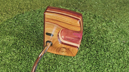 One of a Kind Canarywood knot top exotic wood putter