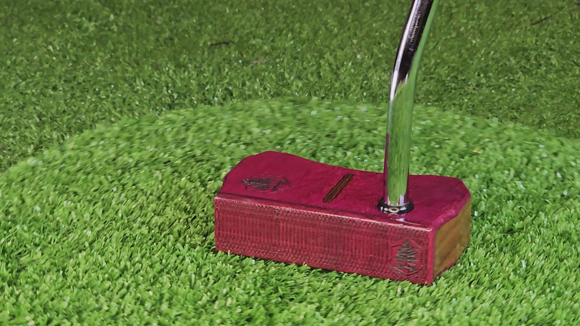 Exotic wood putter Purpleheart and Walnut Bladewood II putter