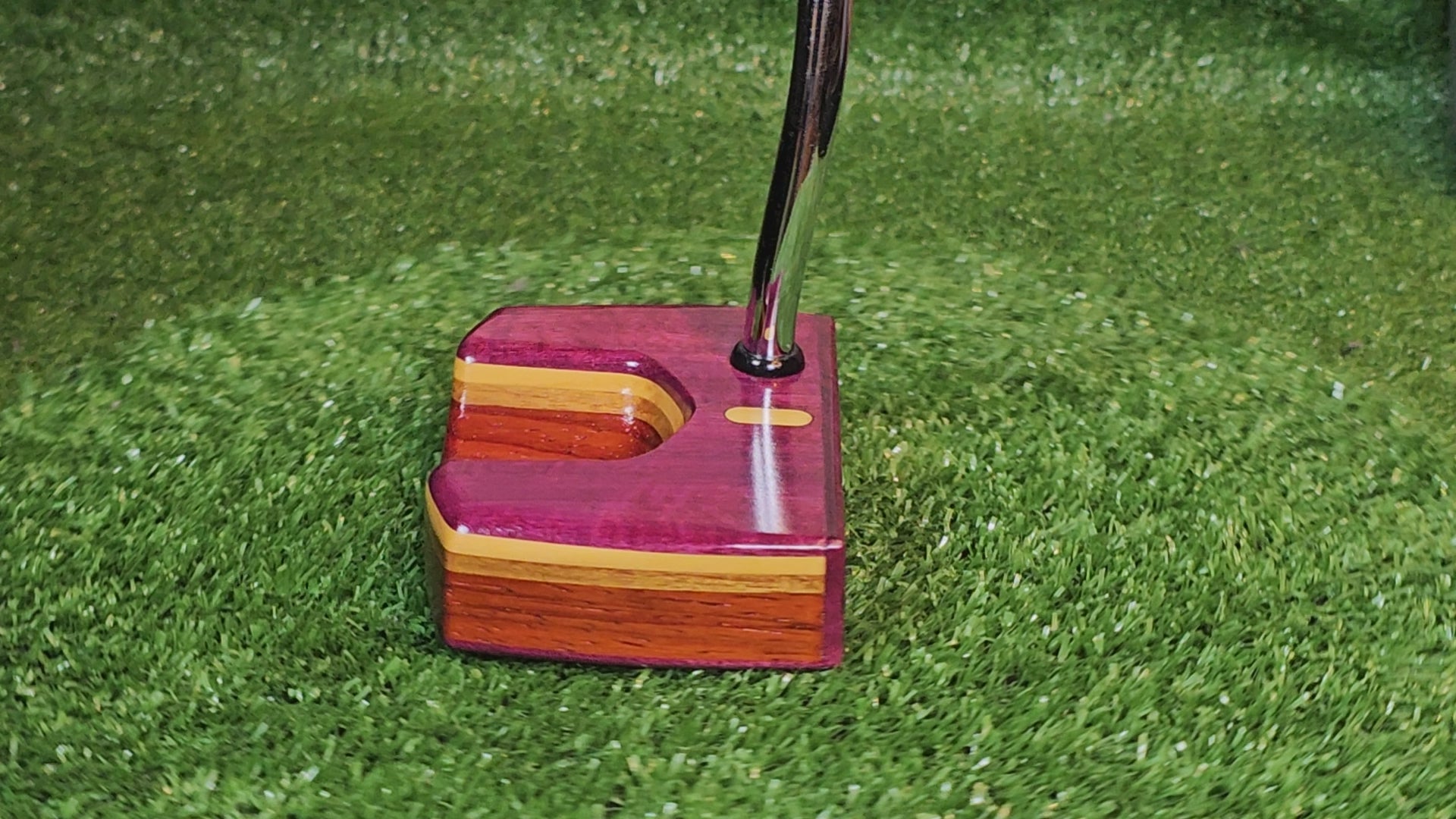 Tyrian style Purpleheart and various exotic woods putter