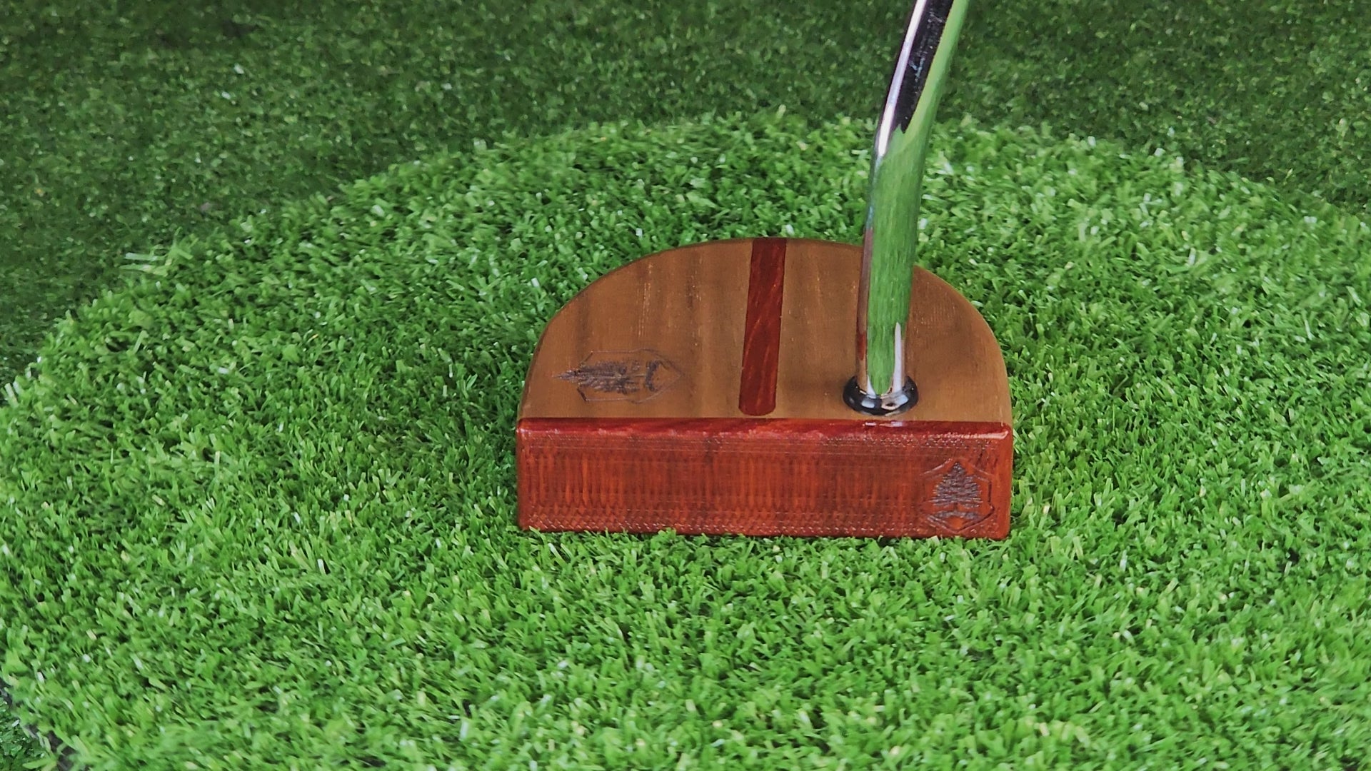 Fatty Style Walnut with inlay exotic Padauk wood putter