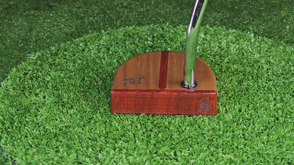 Fatty Style Walnut with inlay exotic Padauk wood putter