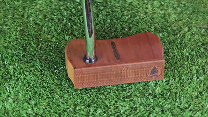 Tigerwood and Red Oak Blade wood putter LEFTY