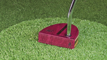 Purpleheart and various exotic wood putter woodford style golf putter