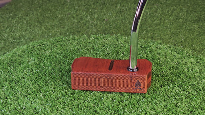 Rosewood exotic wood putter with Walnut and Padauk wood Bladewood style
