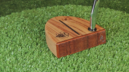 Canarywood with Padauk faceplate exotic wood putter