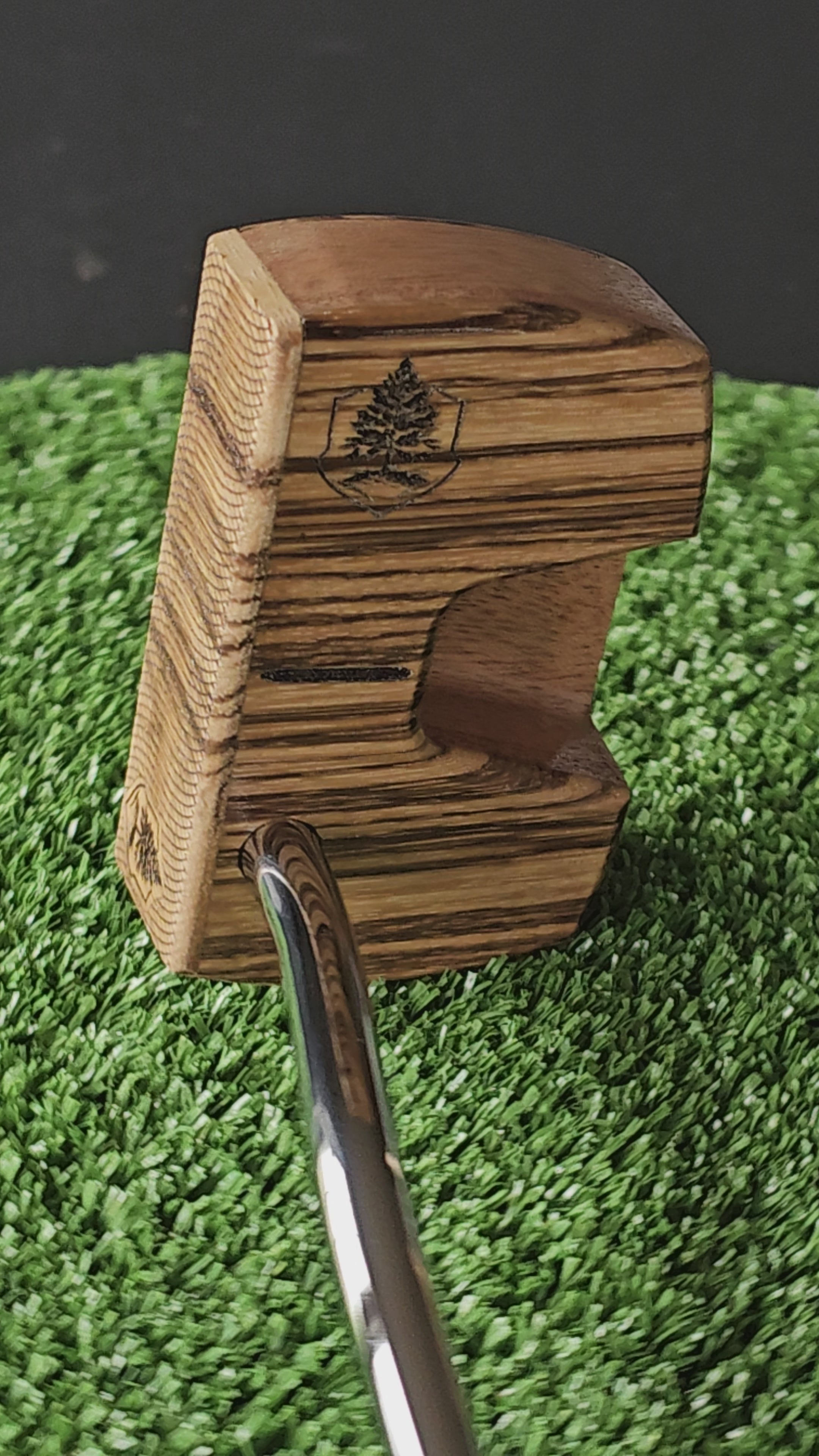 Zebrawood and Mahogany Woodrich Regal wood putter