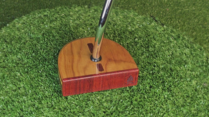 ONE OF A KIND Canarywood and Walnut High MOI zero torque lie balance mallet wood putter