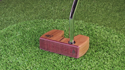 Walnut and Red Oak Putter with Purpleheart exotic wood face