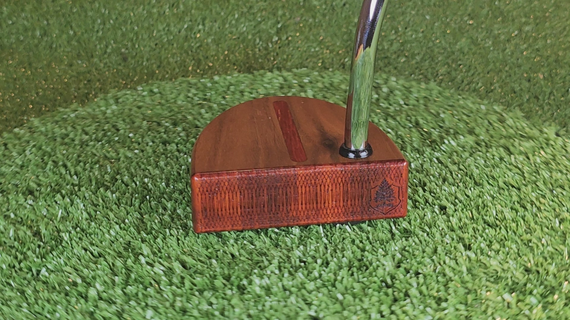 Meridian Padauk and Walnut Woodford putter TimberTouch Putterworks