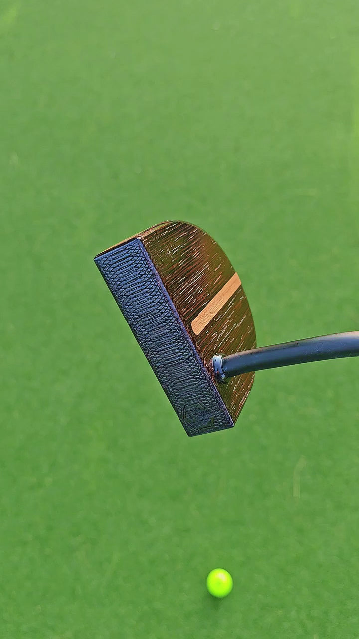 Exotic Wenge wood and walnut putter