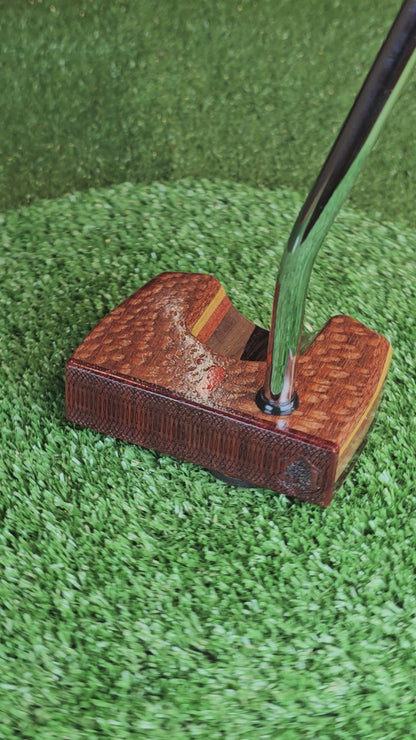 One of a Kind Leopardwood Walnut and Wenge exotic wood putter
