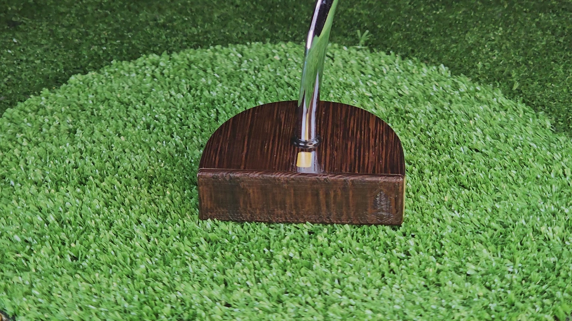Fatty Style Wenge exotic wood center shaft putter with Curly Maple body