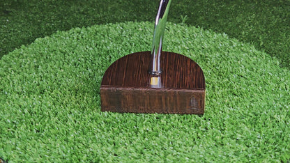 Fatty Style Wenge exotic wood center shaft putter with Curly Maple body