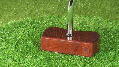 Wenge and Padauk exotic wood Zero Torque Center Shaft putter