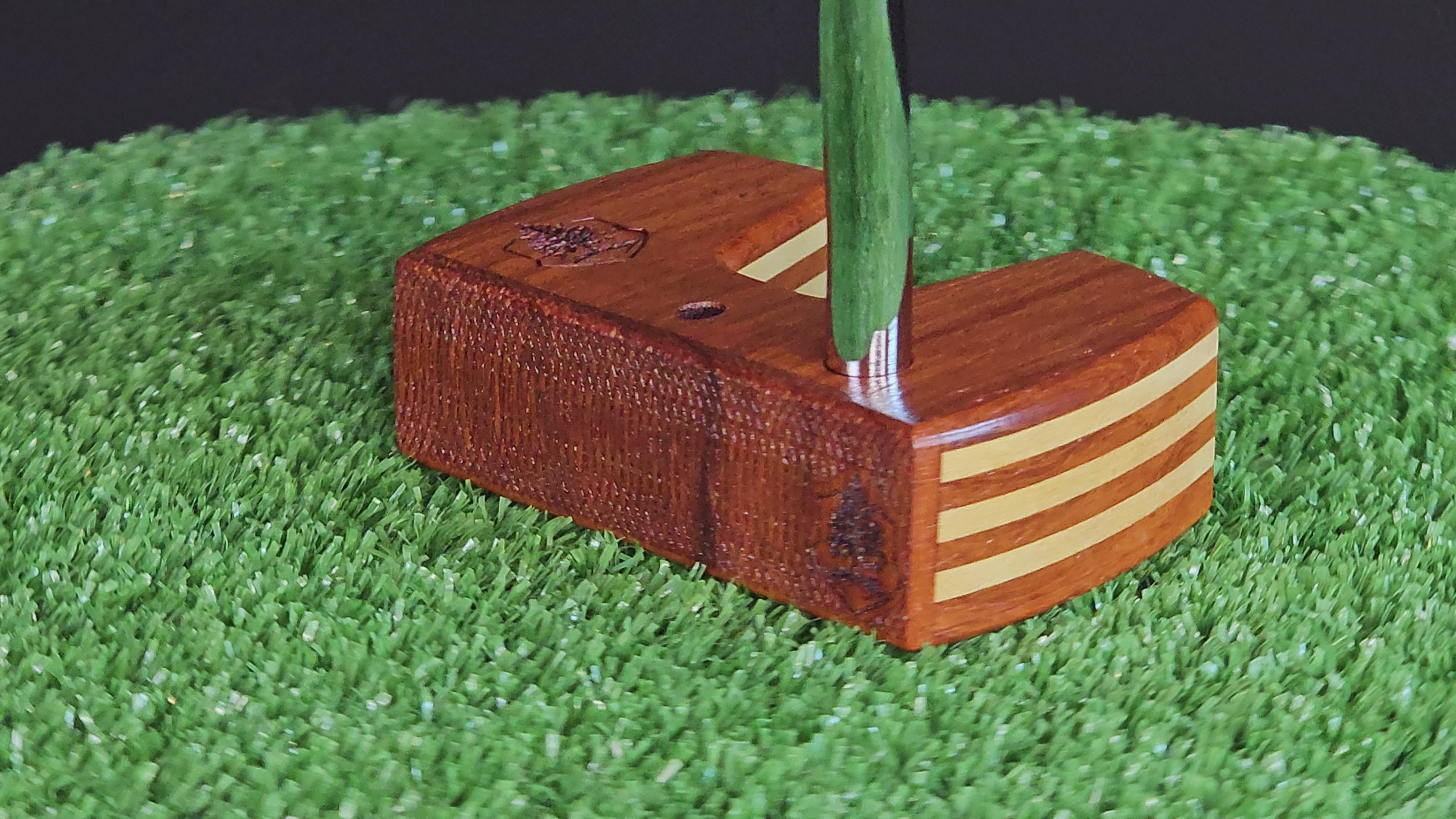 Padauk and Yellowheart exotic wood Woodrich Regal putter