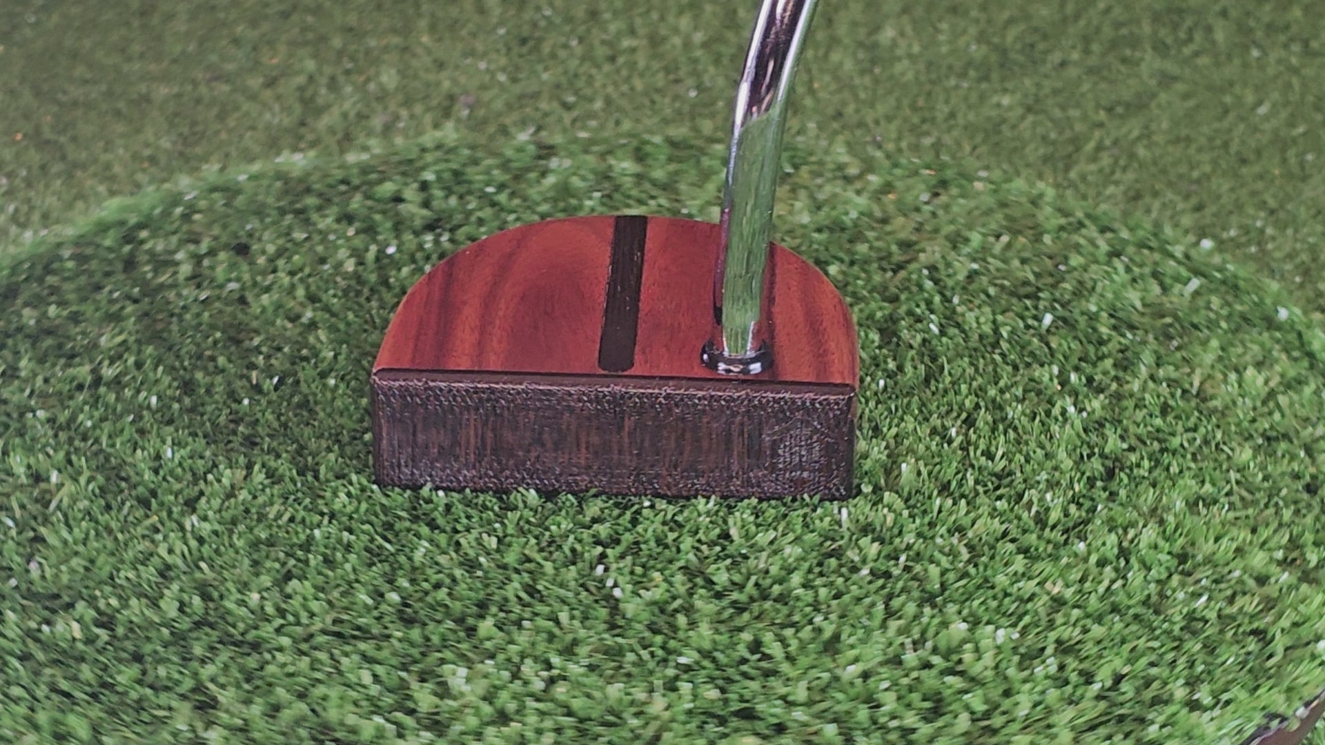 Heritage wood putter with exotic Rosewood and Walnut FATTY style