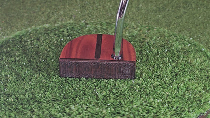 Heritage wood putter with exotic Rosewood and Walnut FATTY style