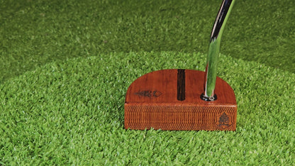 Mahogany wood putter with exotic Wenge inlay and Padauk face plate FATTY style