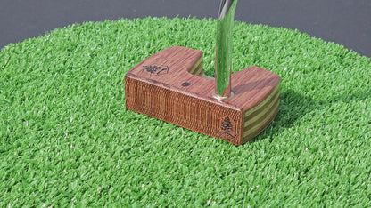 Bubinga wood and White Limba Woodrich Regal wood putter