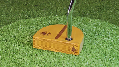 Fatty Style Exotic Yellowheart wood putter with Oak body