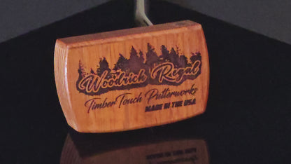 Padauk wood and Maple inlay Woodrich Regal wood putter