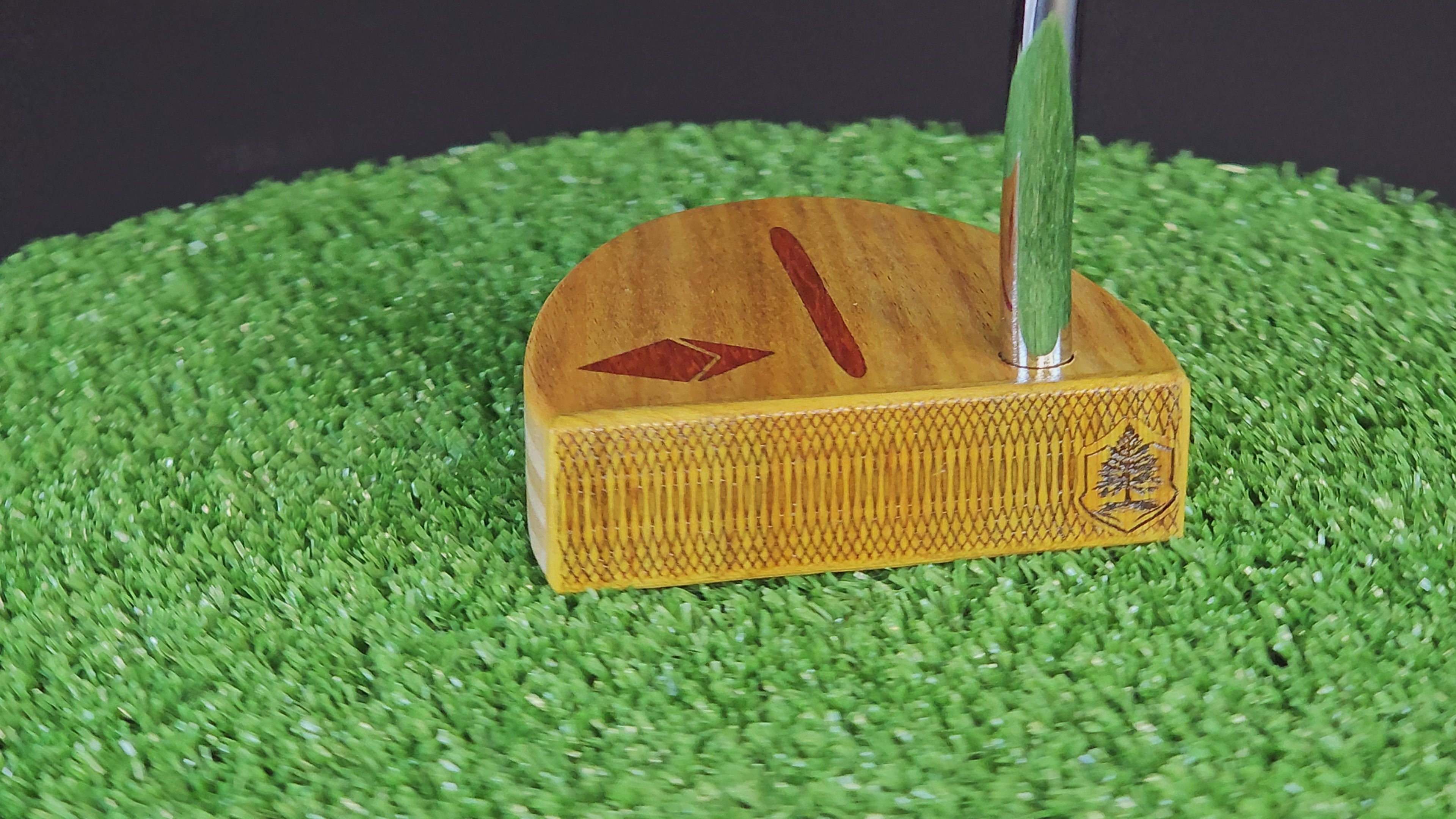 Ethereum Canarywood and inlay Padauk Woodford Putter