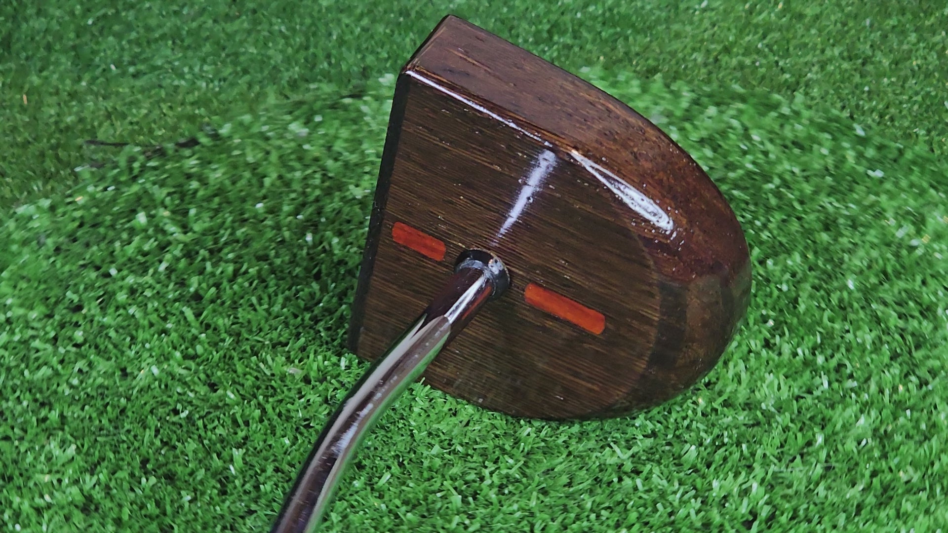 Midnight style putter Exotic Wenge Dark Wood Zero Torque Center Shaft