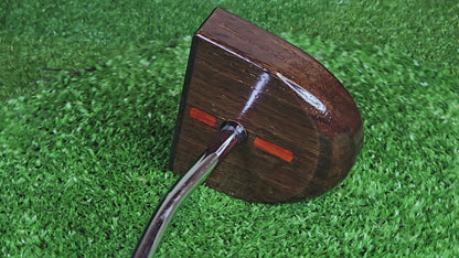 Midnight style putter Exotic Wenge Dark Wood Zero Torque Center Shaft