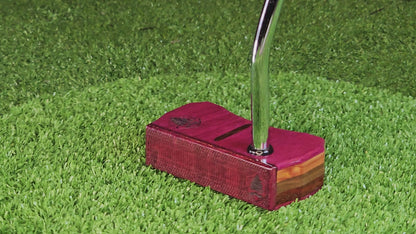 Exotic wood putter Purpleheart Bladewood II putter