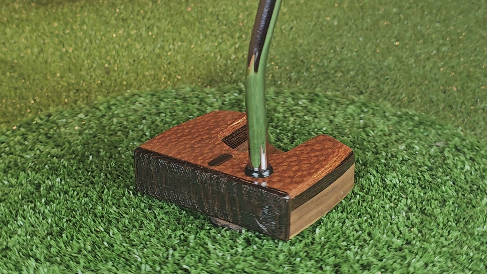 DARK CAT Leopardwood Wenge and Walnut exotic wood putter